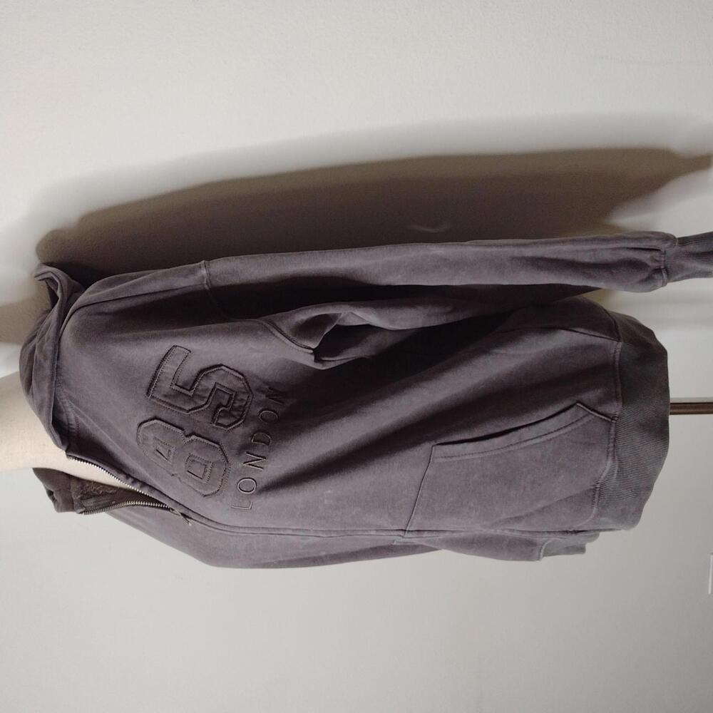 NWT Ultra Flirt Women's Gray/Trend Fleece London Hoodie Size L - Picture 2 of 12